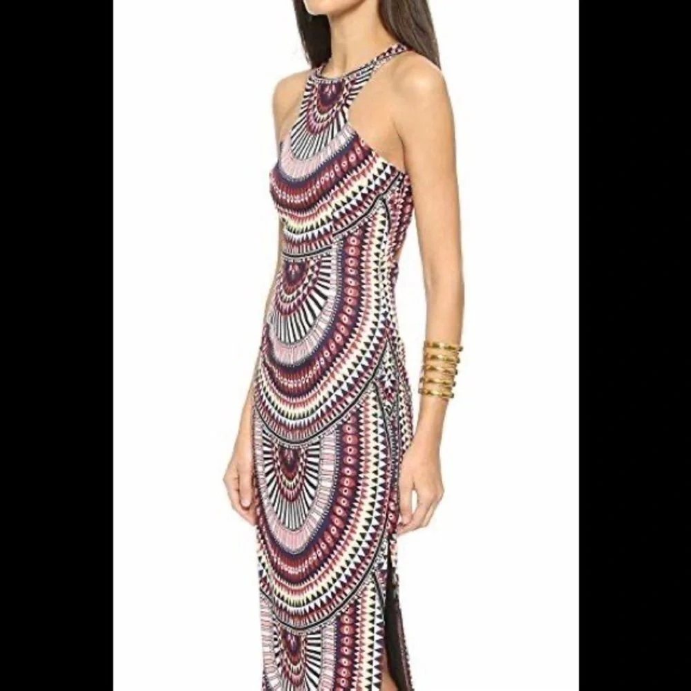 Mara Hoffman El Munro Navy Column Maxi Dress